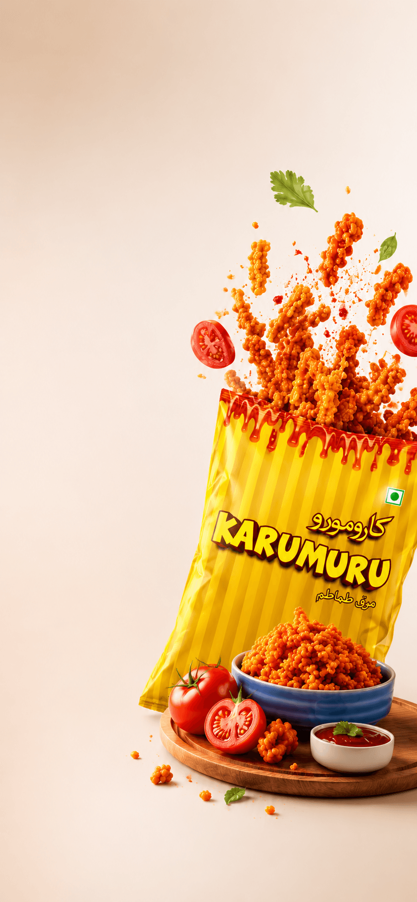 Refreshing natural ice candy displayed for mobile