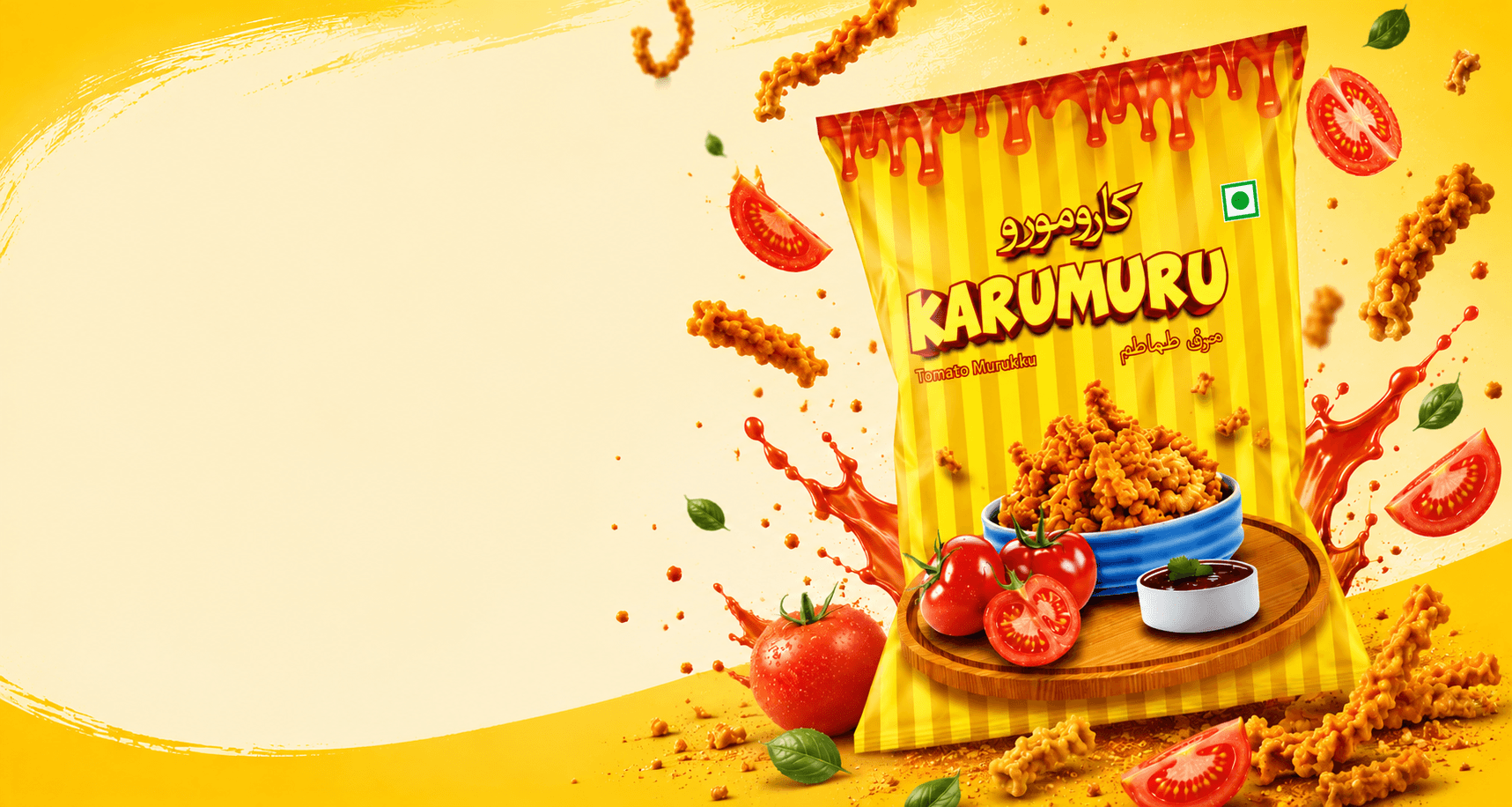 Assorted colorful, fruit-packed Karumuru ice snacks and popsicles